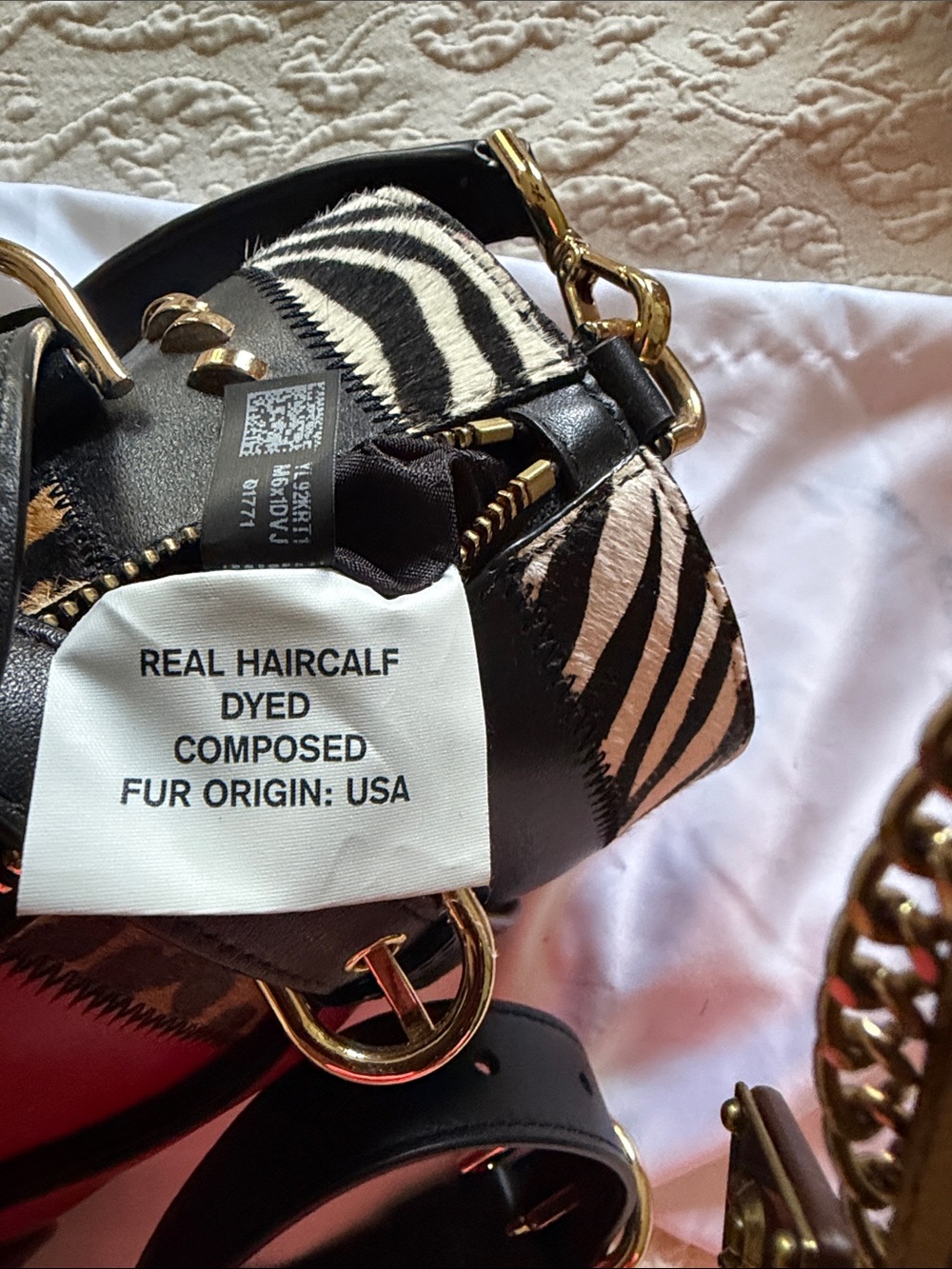 MICHAEL KORS Leather with Haircalf Barrel Bag - Picture 12 of 15